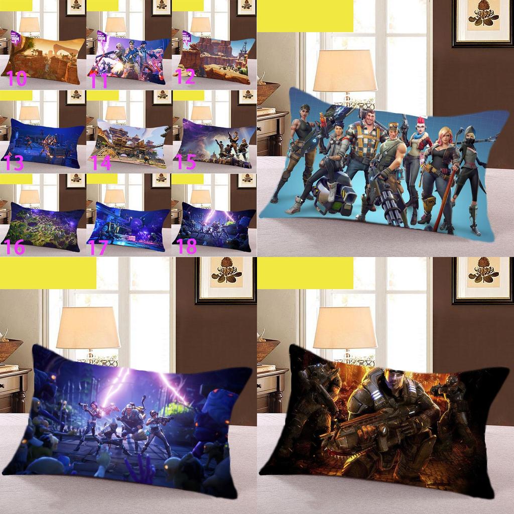Pillow Around Case Animation Games Rectangular Cover Pillowcase
