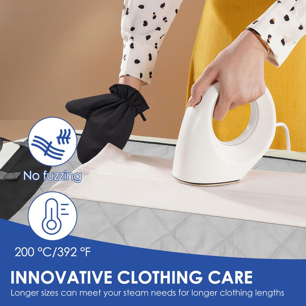 Наддверная гладильная доска с термостойкой перчаткой, вертикальная подкладка для отпаривателя одежды, портативный дорожный наддверный гладильный коврик