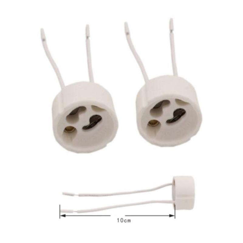 GU10 Держатель цоколя лампы Конвертер Светодиодная лампа Разъем для галогенной керамической лампы Разъем для провода