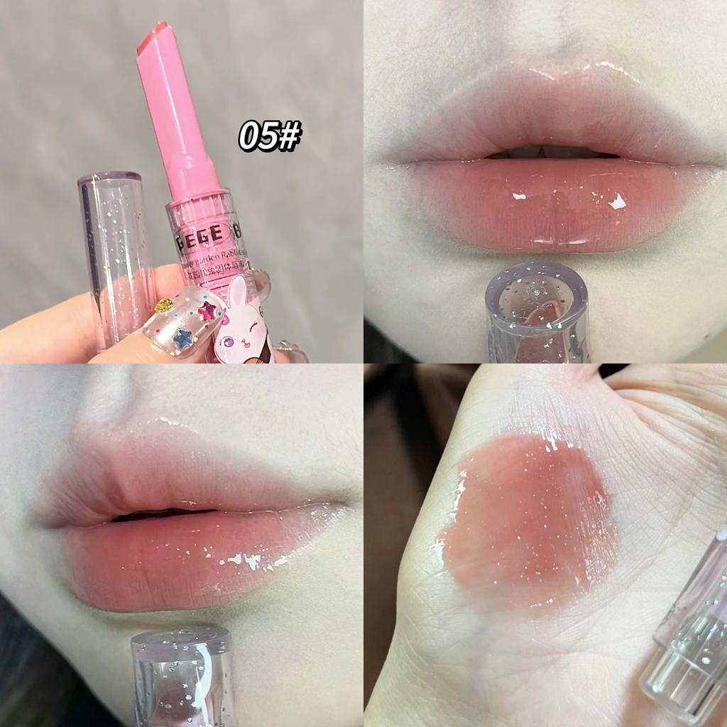 GEGE BEAR Watery Mirror Lip Gloss Набор помад Garden Rabbit Press-on Lovely Lip Gloss