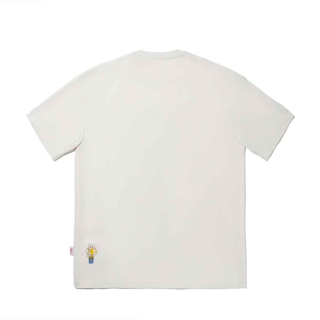 Футболка Li Ning X Sam Taylor Collaboration Series с принтом и круглым вырезом, удобная, дышащая, универсальная, с коротким рукавом, мужские футболки AHSV551-3