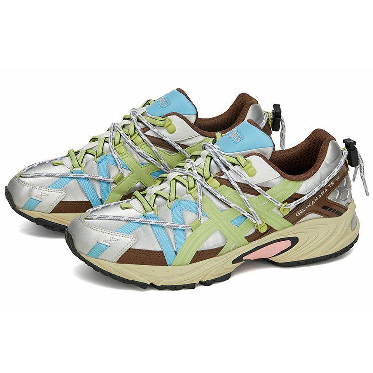 Asics X MYGE GEL-KAHANA TR v2 Серебристый Зеленый Коричневый Мужские Кроссовки для Трейлраннинга 1203A260-020