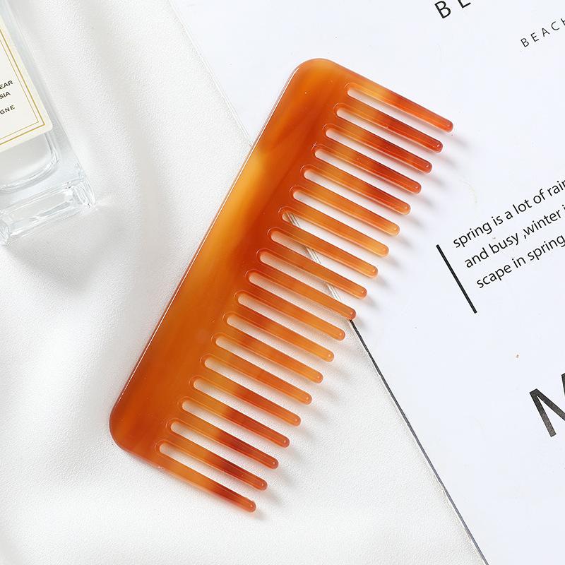 Popular Hair Combs In Europe and America, Hot-selling Acetic Acid Board Comb Anti-static Marble Pattern Hair Comb