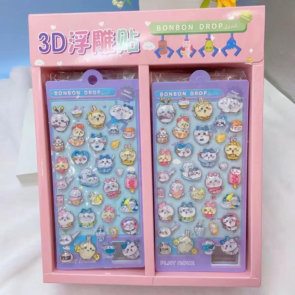 3d Hello Kitty Relief Crystal Stickers Diy Creative Decoration Crayon Shin-chan Crystal Stickers Phone Case Decoration Stickers