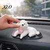 Dog Shaped Car Dashboard Decor Stress Relief Toy for Decor, Puppy Squeeze with Anti-slip Mat, Soft Animal Anti-Anxiety Sensory