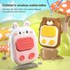 Cute Children Walkie Talkie Toy Indoor Outdoor Parent-Child Interactive Wireless Electric Toy Portable Interphone Children Gift