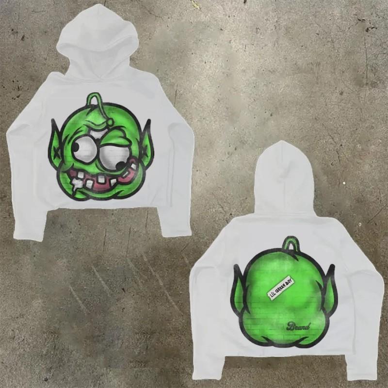 Womens Y2K Oversized Hoodie Cartoon Graphic Print Streetwear Casual Sweatshirt