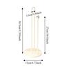 Stable Base Paper Towel Holder Non-slip Easy to Tear Vertical Napkin Dispenser Multifunctional Space Saving