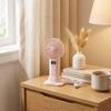Stable Base Handheld Mini Fan Mini Size USB Rechargeable Fan Portable Desktop Fan  Daily Use