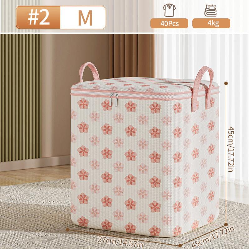 Foldable Storage Bag Clothes Storage Bag Wardrobe Dustproof Closet Organizer Organizer With Handle Quilt Blanket Pillow Storage