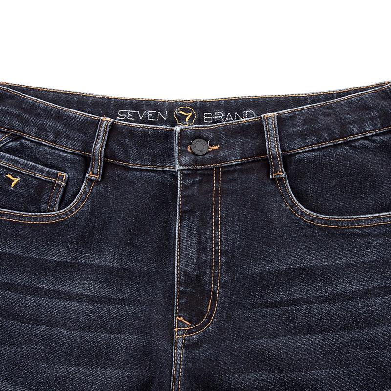 Qipai Men's Lyocell Blend Straight-Leg Washed Jeans