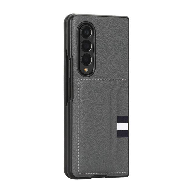 Противоударные аксессуары для телефонов, кожаный чехол для Samsung Galaxy Z Fold 4 5g Fold4 Fold3 Fold 2 3 Fold2, тонкий и легкий чехол