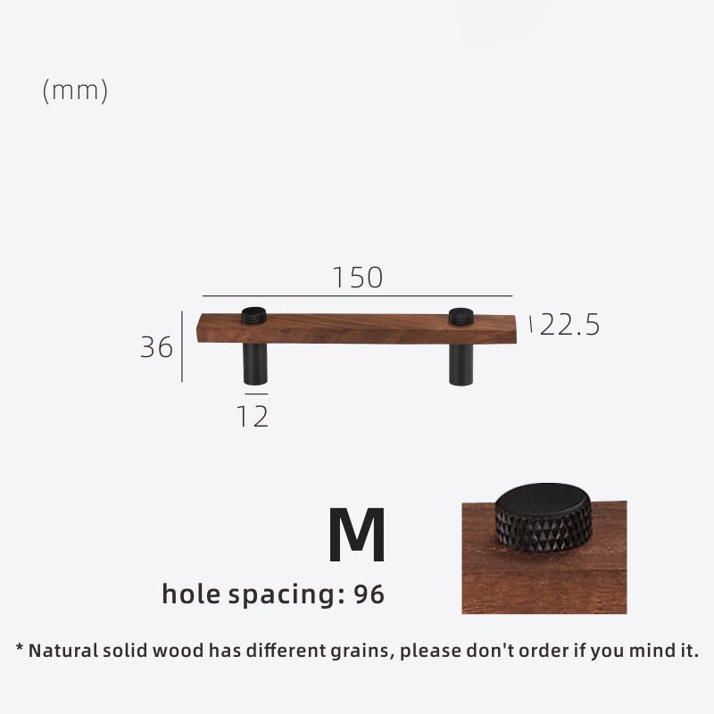 Walnut Brass Furniture Handles Long Modern Pulls Cupboard Wardrobe Dresser Shoe Box Wine Bar Drawer Cabinet Knobs
