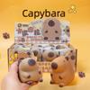 1 шт. Милая Капибара Сквиши Игрушка Снятие Стресса Фиджет Кукла для Детей Взрослых Декор Стола Забавное Животное Сжимающаяся Подарок