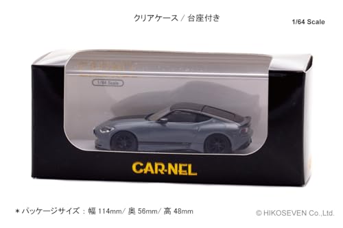 CARNEL Масштаб 1/64 Nissan Fairlady Z Версия ST Кастомизированное издание 2023 Серый стелс/Супер черный Готовое изделие