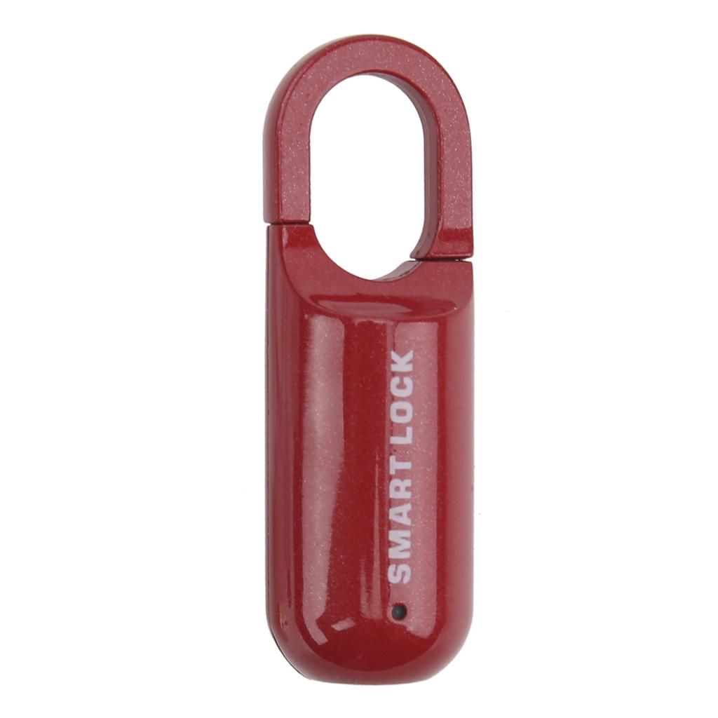 Замок отпечатков пальцев AntiTheft безопасности USB перезаряжаемый замок отпечатков пальцев для чемодана(черный )