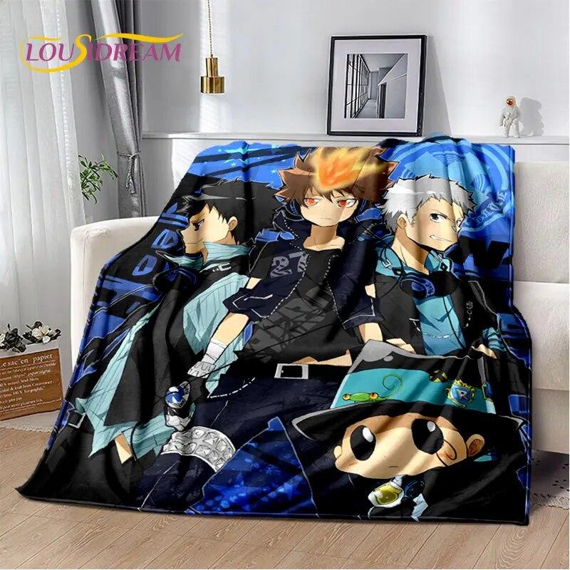 Мягкое плюшевое одеяло с героями аниме Hitman Reborn, фланелевое одеяло, одеяло для гостиной, спальни, кровати, дивана, чехол для пикника, детское одеяло