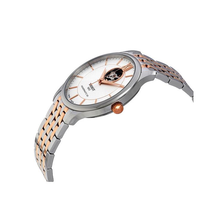 Tissot Коллекция Junya Автоматический Механический Механизм Водонепроницаемость 30м Мужские Часы Часы 40мм Белый Циферблат T063.907.22.038.01