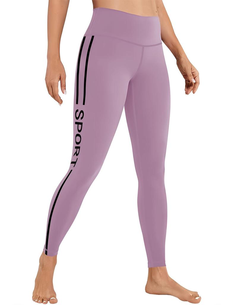 Женские однотонные брюки с высокой талией для йоги и фитнеса