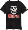 Футболка Misfits Унисекс Мужская Женская Рок-группа Череп Логотип Черный Топ XX-Большой