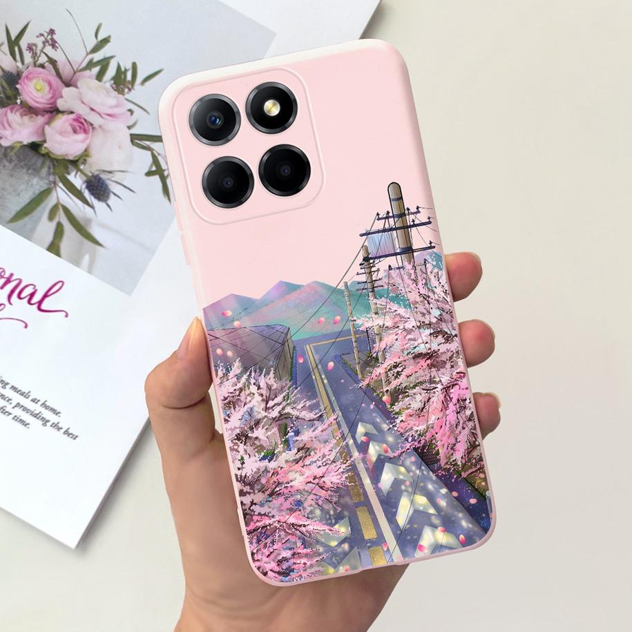 For Cover Honor X8 Phone Case TFY-LX1 TFY-LX2 TFY-LX3 Bumper Popular Flower Cats Soft Cover For Honor 70 Lite X6 X6s X8 5G Funda