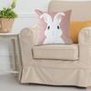2/1pcs Easter Funny Bunny Throw Pillow Covers Decoration Sofa Rabbit Soft Pillowcase Case Couch Cushion Cover Home Decor 45x45cm