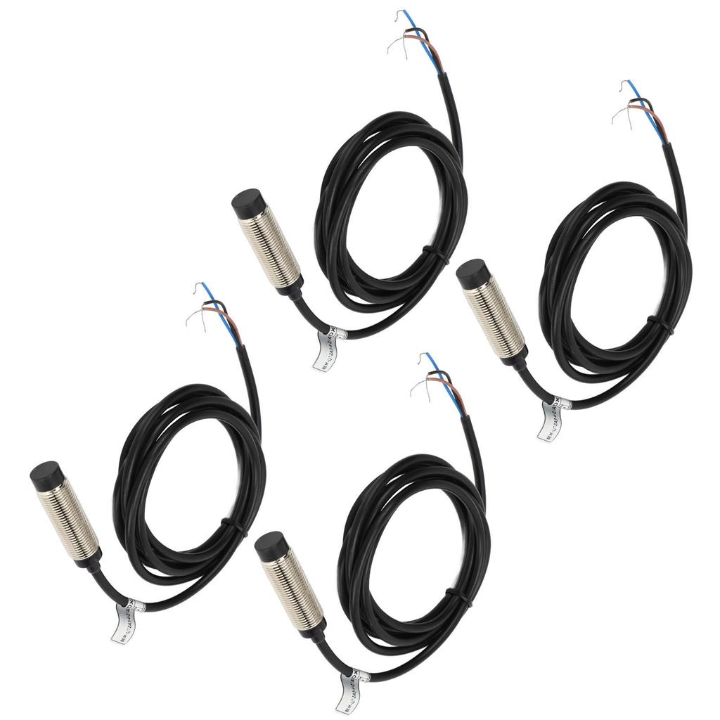 4 Комплекта Датчик приближения 3-проводной NPN НЗ Контакт Индуктивный датчик приближения 4 мм Дальность обнаружения