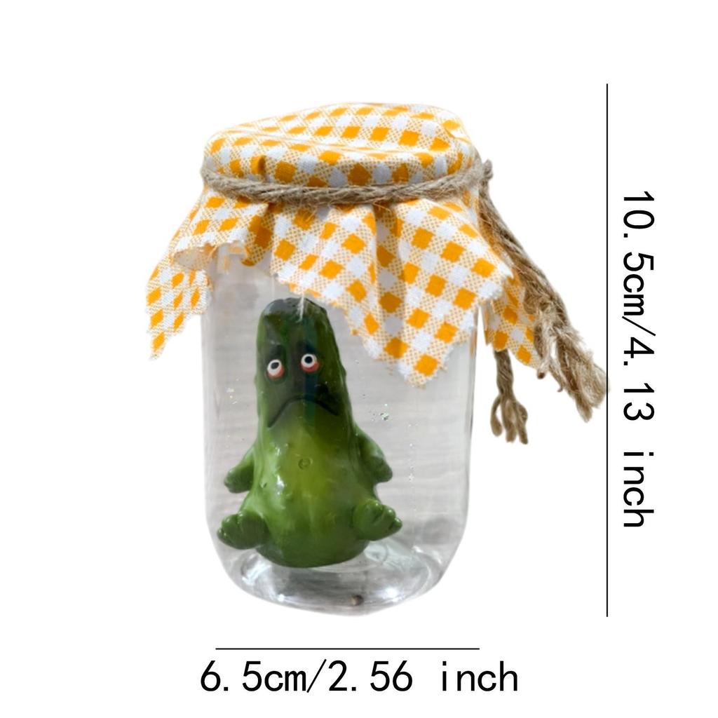 Статуэтка «Соленья в банке» Художественное произведение Смола Фигурка для гостиной Шкаф В помещении