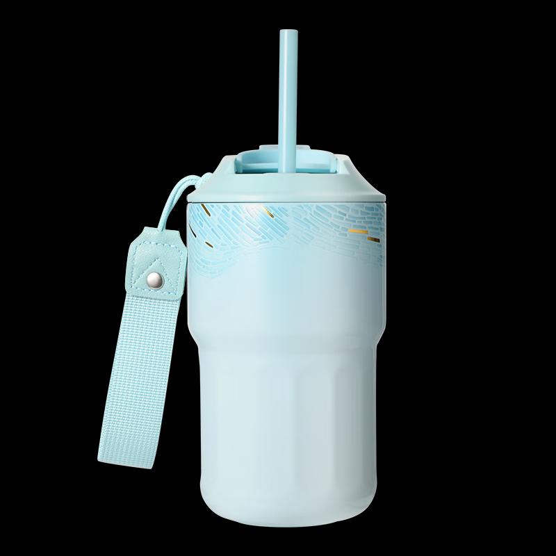 Starbucks Micro Blue Rhythm Stainless Steel Dual-Use Tumbler