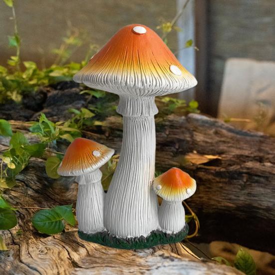 Имитация гриба, садовая статуэтка, смоляной гриб, украшение, сказочные садовые аксессуары, гриб для внутреннего и наружного декора
