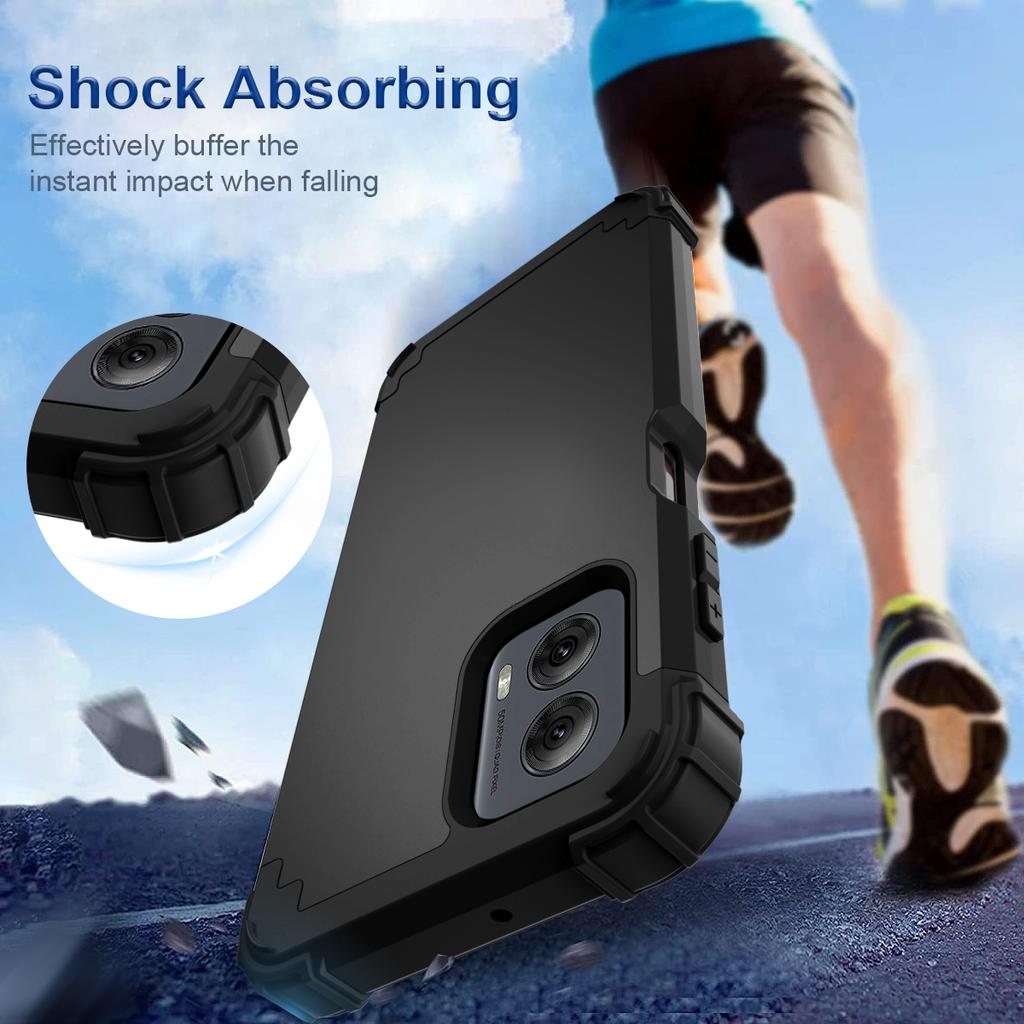 3-in-1 Heavy-Duty Rugged Phone Case Fundas For Motorola Moto G Power 5G 2025 Soft Silicone Lining Hard Plastic Shockproof Cover
