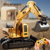 Игрушечный бульдозер-экскаватор из сплава с дистанционным управлением и функцией распыления для детей