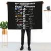 20th Anniversary 2001 2021 Fast Furious Signatures Classic Throw Blanket Soft Breathable Blanket for Night Sleeping
