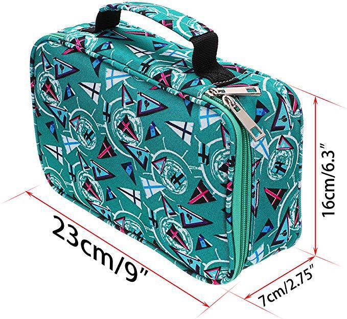 Водонепроницаемый пенал для карандашей 72 цветов - 120 отверстий, большая вместимость, со съемными секциями для рисования и канцелярских принадлежностей