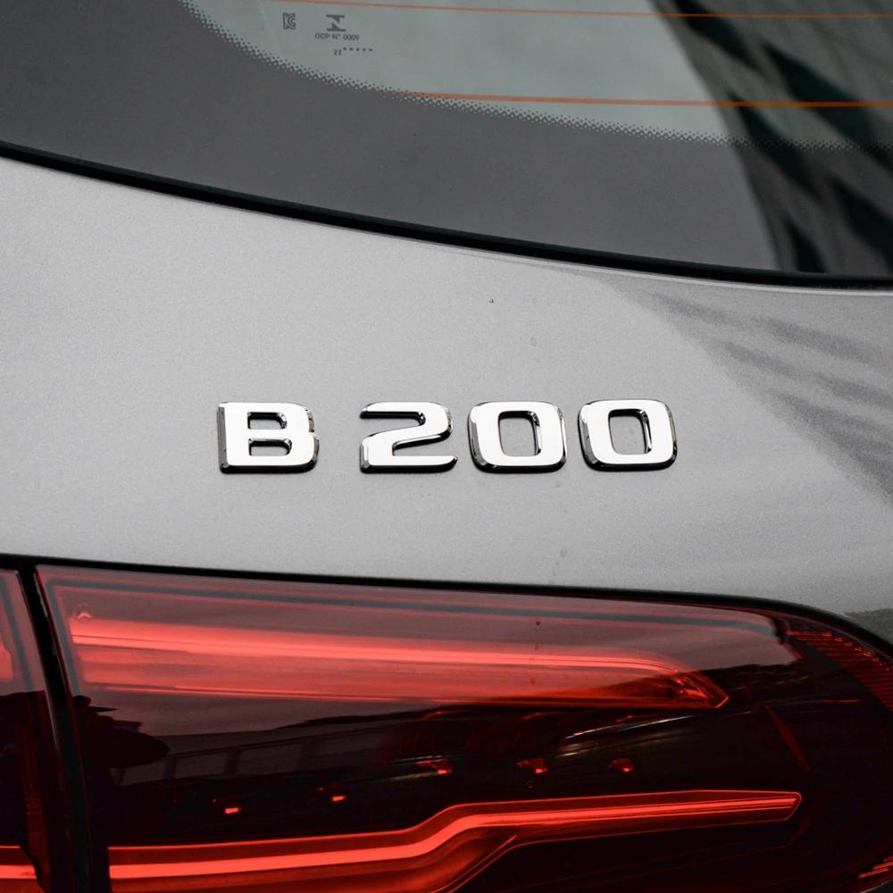 1PC 3D ABS Car Letter Logo Sticker Tail Badge Rear Trunk GJS6 Emblem For B170 B180 B200 B200d B220 B250 B250e A260 CDI CGI 4MATIC
