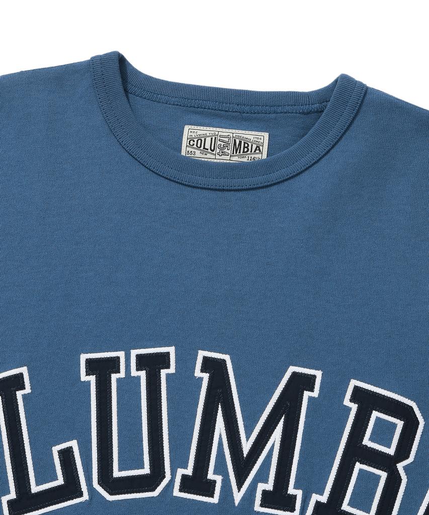 УНИВЕРСИТЕТ КОЛУМБИЯ Футболки с логотипом-аркой COLUMBIA S/S French Blue