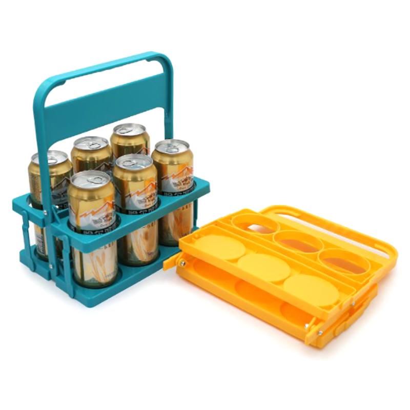 Reusable 6 Pack Beer Bottle Carrier Drink Caddy Holder Beer Rack Cup Organizer