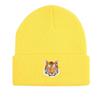 Tiger Warm Knit Cap Beanie, Animal Skull Cap Cozy Slouchy Solid Color Headwear Knitted Hat Beanie