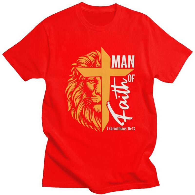 Custom Man Of God Tshirt for Men Short Sleeves Leisure T Shirt Fashion Tshirts Loose Fit 100 Cotton Tees Gift Idea