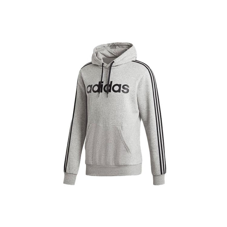 Adidas Sweatshirts Men's Gray Hooded Thickened Regular DU0495