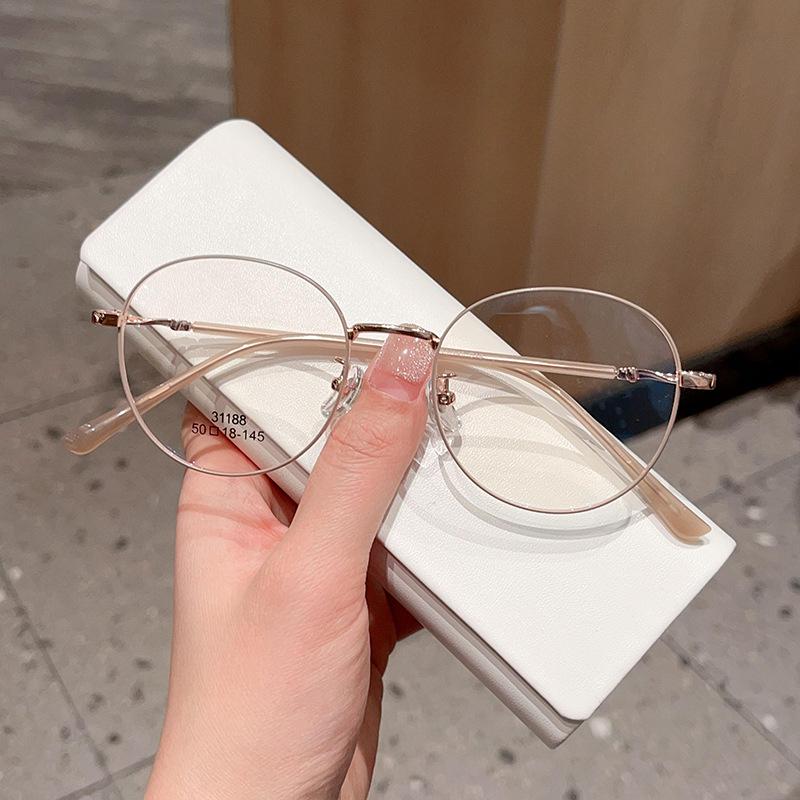 Литературная ретро маленькая круглая оправа для близорукости для мужчин и женщин, простые очки Yan Feng Danyang