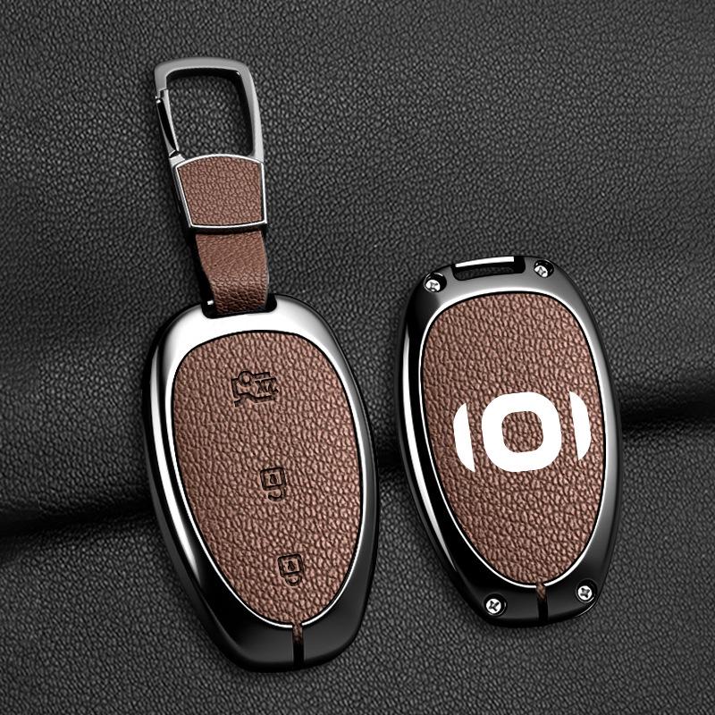 Qiyuan A07 Bluetooth Чехол-сумка для автомобильного ключа - Стильная металлическая подвесная сумка для мужчин и женщин