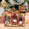 9PCS Christmas Tree Decor Wooden Dwarf Old Man Pendant With Wooden Box Xmas Ornaments For Navidad 2025 Decor