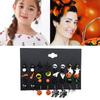 Spider Web Pumpkin Ghost Stud Earring Halloween Theme Dangle Earring Skeleton Hoop Earring Jewelry for Women Girl Teen