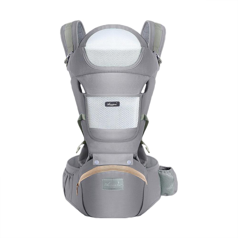 Многофункциональная дышащая переноска-кенгуру с табуреткой для поясницы и поясничной опорой на бедре для детей 0–36 месяцев