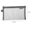 Large Capacity Simple Color Pencil Case Student Exam Series Hand Account Net Yarn Transparent Stationery Storage Supplies Bag