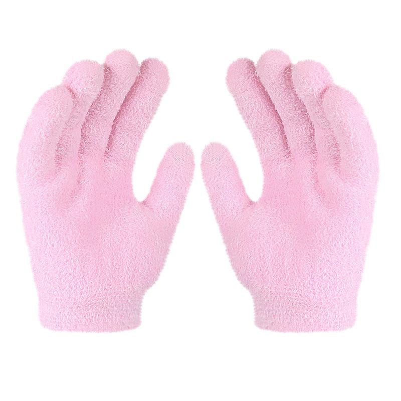 Перьевая пряжа Гелевые носки для пятки Гелевые перчатки для рук и ног с сенсорным экраном Растительные полные носки Перчатки с пятью пальцами