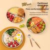 304 Stainless Steel  Modern Minimalist Design Three-Compartment Square Sleeves Dishwasher Safe Eco-Friendly Plate