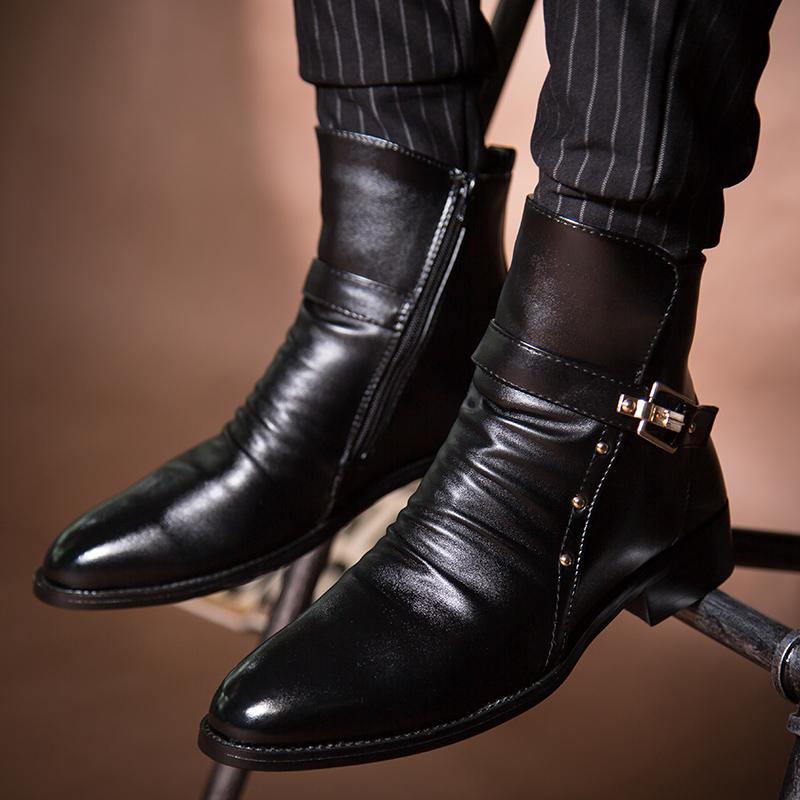Мужские ботинки весна осень мода острый носок мужская обувь ретро винтаж удобные оригинальные предложения Y2k классика высокое качество новый
