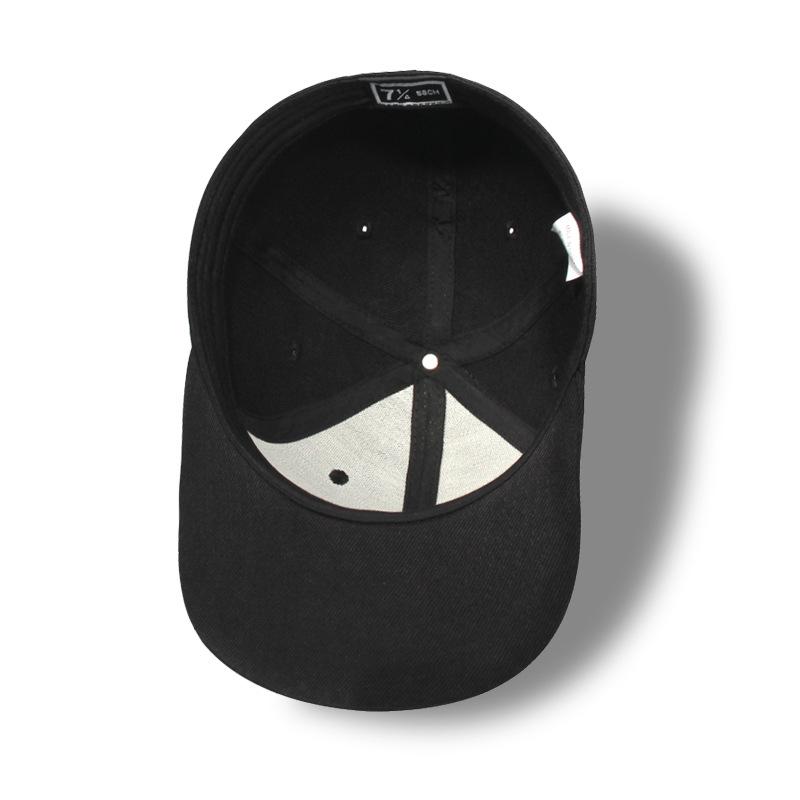 Мужская Женская Бейсболка Хип-Хоп Хлопок Однотонная С Прямым Козырьком Кепка Для Бега Тренировок Активного Отдыха